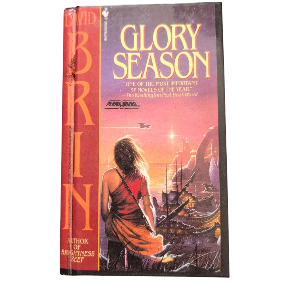 🍁2/$7🍁Glory Season By David Brin Hard Cover Book